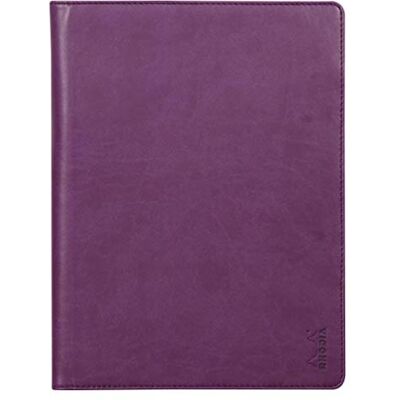 Rhodia 216006C Livret Porte-Bloc et Porte-Documents N°16 Violet pour Bloc-Notes ou Carnets de Format A5 17,5 x 23,5 cm (14,8x21 cm) Simili Cuir Italien Premium Collection - Publicité Rhodia 216006C Livret Porte-Bloc et Porte-Documents N°16 Violet pour Bloc-Notes ou Carnets de Format A5 17,5 x 23,5 cm (14,8x21 cm) Simili Cuir Italien Premium Collection - Publicité