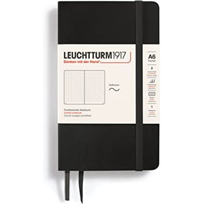 LEUCHTTURM1917 311346 Carnet pocket A6 Couverture souple 121 pages numérotées Noir - Publicité LEUCHTTURM1917 311346 Carnet pocket A6 Couverture souple 121 pages numérotées Noir - Publicité