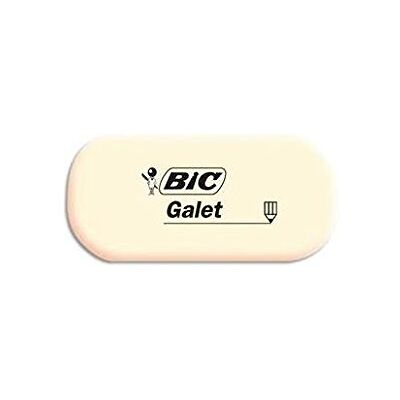 BIC Lot de 3 Gommes GALET caoutchouc Synthétique - Publicité BIC Lot de 3 Gommes GALET caoutchouc Synthétique - Publicité