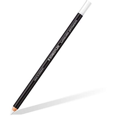 Staedtler Marqueur à sec Glasochrom Lumocolor permanent Blanc à l'unité - Publicité Staedtler Marqueur à sec Glasochrom Lumocolor permanent Blanc à l'unité - Publicité