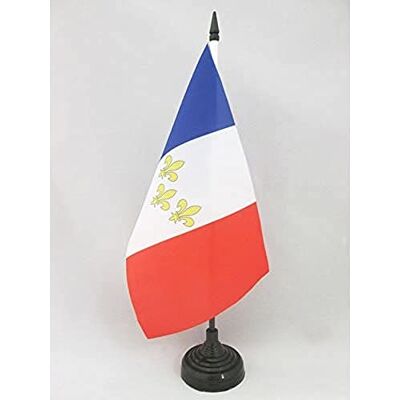 AZ FLAG Drapeau De Table Monarchie française 21x14 cm Petit Drapeau Royaliste Français De Bureau 100% Polyester Avec Hampe De 25cm Et Socle En Plastique Noir - Publicité AZ FLAG Drapeau De Table Monarchie française 21x14 cm Petit Drapeau Royaliste Français De Bureau 100% Polyester Avec Hampe De 25cm Et Socle En Plastique Noir - Publicité