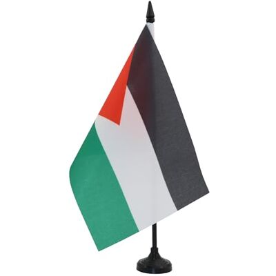 AZ FLAG Drapeau De Table Jordanie 21x14 cm Petit Drapeau Jordanien De Bureau 100% Polyester Avec Hampe De 25cm Et Socle En Plastique Noir - Publicité AZ FLAG Drapeau De Table Jordanie 21x14 cm Petit Drapeau Jordanien De Bureau 100% Polyester Avec Hampe De 25cm Et Socle En Plastique Noir - Publicité