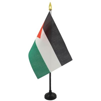 AZ FLAG Mini Drapeau Palestine De Table 15x10 cm Drapeau Palestinien De Bureau 100% Polyester Avec Hampe Pointe Dorée 25cm - Publicité AZ FLAG Mini Drapeau Palestine De Table 15x10 cm Drapeau Palestinien De Bureau 100% Polyester Avec Hampe Pointe Dorée 25cm - Publicité