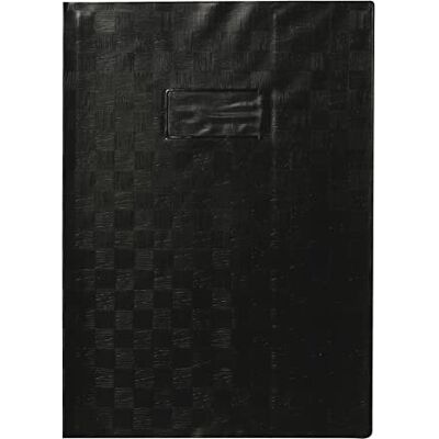 Calligraphe 71207C Un Protège-Cahier Grain Madras Noir A4 21x29,7 cm 22/100ème avec Porte-Étiquette et Marque-Pages PVC Opaque - Publicité Calligraphe 71207C Un Protège-Cahier Grain Madras Noir A4 21x29,7 cm 22/100ème avec Porte-Étiquette et Marque-Pages PVC Opaque - Publicité