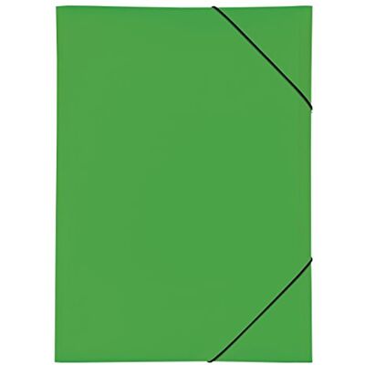 Pagna Classeur de bureau à élastique 3 rabats polypropylène vert A3 21638 - Publicité Pagna Classeur de bureau à élastique 3 rabats polypropylène vert A3 21638 - Publicité