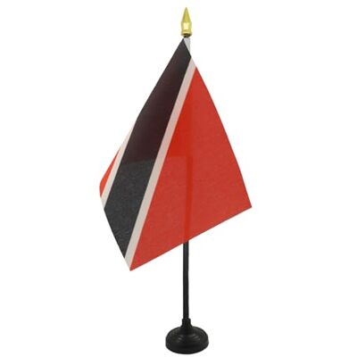 AZ FLAG Mini Drapeau Trinidad-et-Tobago De Table 15x10 cm Drapeau Trinidadien De Bureau 100% Polyester Avec Hampe Pointe Dorée 25cm - Publicité AZ FLAG Mini Drapeau Trinidad-et-Tobago De Table 15x10 cm Drapeau Trinidadien De Bureau 100% Polyester Avec Hampe Pointe Dorée 25cm - Publicité