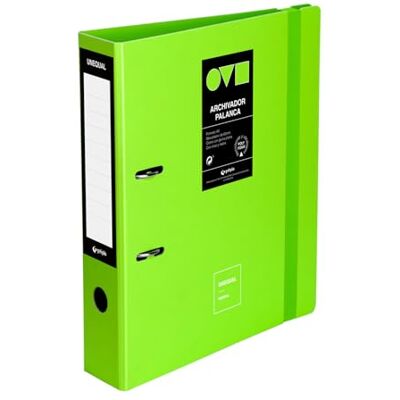 Grafoplás Grafoplas Classeur 2 anneaux A4 avec levier 65 mm Vert Polyfoam Ouverture 360° Résistant et ultra léger Fermeture élastique Couverture en plastique rigide - Publicité Grafoplás Grafoplas Classeur 2 anneaux A4 avec levier 65 mm Vert Polyfoam Ouverture 360° Résistant et ultra léger Fermeture élastique Couverture en plastique rigide - Publicité
