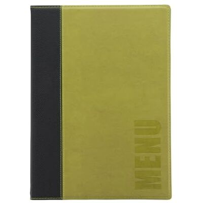 SECURIT Protège-menu Simili cuir de la Gamme Tendance A4, 1 Double Insert Inclus (présente 4 Pages A4) - Publicité SECURIT Protège-menu Simili cuir de la Gamme Tendance A4, 1 Double Insert Inclus (présente 4 Pages A4) - Publicité