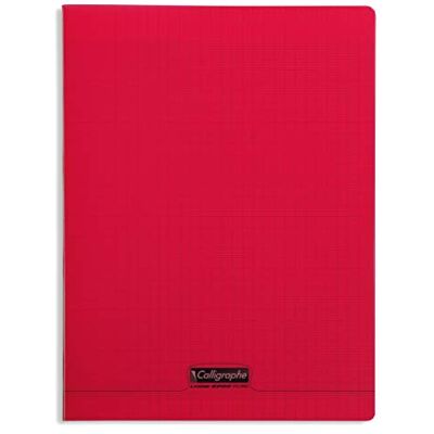 Calligraphe 18193C Un Cahier Agrafé Rouge (une Marque de Clairefontaine) 24x32 cm 96 Pages Grands Carreaux Papier Blanc 90 g Couverture Polypro Transparent - Publicité Calligraphe 18193C Un Cahier Agrafé Rouge (une Marque de Clairefontaine) 24x32 cm 96 Pages Grands Carreaux Papier Blanc 90 g Couverture Polypro Transparent - Publicité