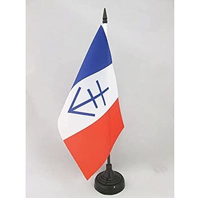 AZ FLAG Drapeau De Table République Libre du Vercors 21x14 cm Petit Drapeau Français De La Résistance De Bureau 100% Polyester Avec Hampe De 25cm Et Socle En Plastique Noir - Publicité AZ FLAG Drapeau De Table République Libre du Vercors 21x14 cm Petit Drapeau Français De La Résistance De Bureau 100% Polyester Avec Hampe De 25cm Et Socle En Plastique Noir - Publicité