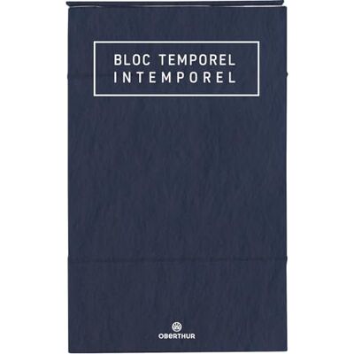 Oberthur 1 Bloc Calendrier Perpétuel Chevalet Dimension 11 x 17,8 cm Couverture Rigide Bleu Marine - Publicité Oberthur 1 Bloc Calendrier Perpétuel Chevalet Dimension 11 x 17,8 cm Couverture Rigide Bleu Marine - Publicité