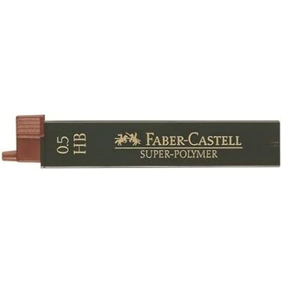 Faber-Castell Faber Castell High polymère feinminen, 5x, 0.5HB, 1 - Publicité Faber-Castell Faber Castell High polymère feinminen, 5x, 0.5HB, 1 - Publicité