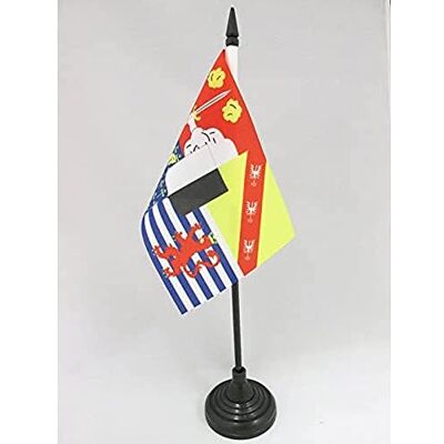 AZ FLAG Drapeau De Table Moselle 15x10 cm Mini Drapeau Du Département Mosselan De Bureau 100% Polyester Avec Hampe De 25cm Et Socle En Plastique Noir - Publicité AZ FLAG Drapeau De Table Moselle 15x10 cm Mini Drapeau Du Département Mosselan De Bureau 100% Polyester Avec Hampe De 25cm Et Socle En Plastique Noir - Publicité