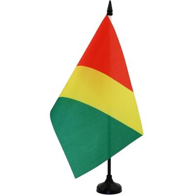 AZ FLAG Drapeau De Table République du Congo 21x14 cm Petit Drapeau Congolais De Bureau 100% Polyester Avec Hampe De 25cm Et Socle En Plastique Noir - Publicité AZ FLAG Drapeau De Table République du Congo 21x14 cm Petit Drapeau Congolais De Bureau 100% Polyester Avec Hampe De 25cm Et Socle En Plastique Noir - Publicité