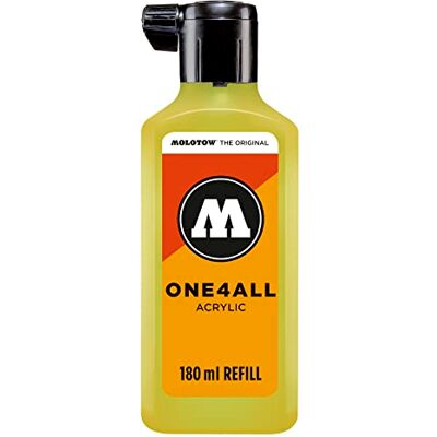 Molotow MO692220 Refill ONE4ALL Recharge pour marqueur permanent Jaune fluo 180 ml - Publicité Molotow MO692220 Refill ONE4ALL Recharge pour marqueur permanent Jaune fluo 180 ml - Publicité