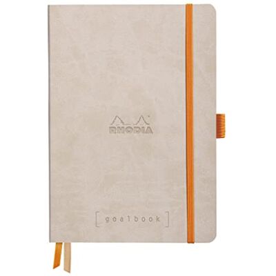 Rhodia 117765C Carnet Souple Goalbook Beige A5 14,8x21cm 5x5 240p - Publicité Rhodia 117765C Carnet Souple Goalbook Beige A5 14,8x21cm 5x5 240p - Publicité
