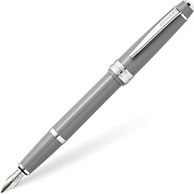 CROSS Bailey Light Stylo à bille Stylo-plume, pointe fine FINE NIB Gris brillant. Publicité CROSS Bailey Light Stylo à bille Stylo-plume, pointe fine FINE NIB Gris brillant. Publicité