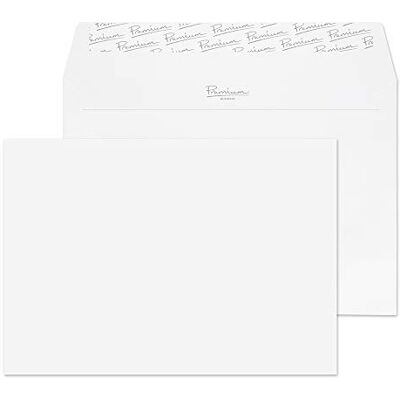 Blake Premium Business C5 162 x 229 mm 120 g/m² Enveloppes Bande Adhésive (91455) Blanc Diamant Vergé Boîte de 50 - Publicité Blake Premium Business C5 162 x 229 mm 120 g/m² Enveloppes Bande Adhésive (91455) Blanc Diamant Vergé Boîte de 50 - Publicité