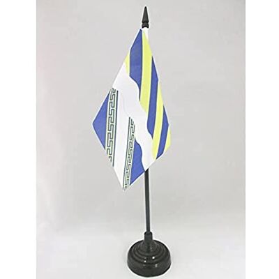 AZ FLAG Drapeau De Table Aisne 15x10 cm Mini Drapeau Du Département De L'Aisne De Bureau 100% Polyester Avec Hampe De 25cm Et Socle En Plastique Noir - Publicité AZ FLAG Drapeau De Table Aisne 15x10 cm Mini Drapeau Du Département De L'Aisne De Bureau 100% Polyester Avec Hampe De 25cm Et Socle En Plastique Noir - Publicité