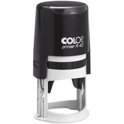 COLOP Timbre Printer R 40 Noir Ø 40 mm - Publicité COLOP Timbre Printer R 40 Noir Ø 40 mm - Publicité