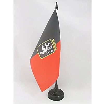 AZ FLAG Drapeau de Table Vallée d'Aoste avec Armes 21x14cm Petit Drapeaux DE Bureau Valle d'Aosta Armoiries Italie 14 x 21 cm - Publicité AZ FLAG Drapeau de Table Vallée d'Aoste avec Armes 21x14cm Petit Drapeaux DE Bureau Valle d'Aosta Armoiries Italie 14 x 21 cm - Publicité