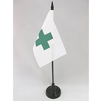 AZ FLAG Drapeau De Table Croix verte internationale 15x10 cm Mini Drapeau Environnemental De Bureau 100% Polyester Avec Hampe De 25cm Et Socle En Plastique Noir - Publicité AZ FLAG Drapeau De Table Croix verte internationale 15x10 cm Mini Drapeau Environnemental De Bureau 100% Polyester Avec Hampe De 25cm Et Socle En Plastique Noir - Publicité