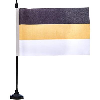 AZ FLAG Drapeau De Table Empire russe 1858-1896 21x14 cm Petit Drapeau Impérial De Russie De Bureau 100% Polyester Avec Hampe De 25cm Et Socle En Plastique Noir - Publicité AZ FLAG Drapeau De Table Empire russe 1858-1896 21x14 cm Petit Drapeau Impérial De Russie De Bureau 100% Polyester Avec Hampe De 25cm Et Socle En Plastique Noir - Publicité