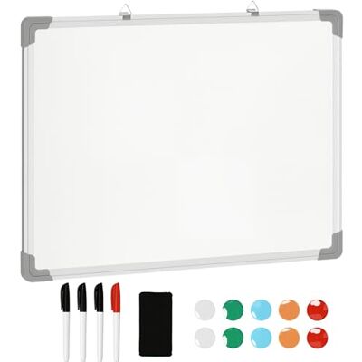 HOMCOM - A1-0006 - 60x45cm - Cadre en aluminium - Tableau blanc - Publicité HOMCOM - A1-0006 - 60x45cm - Cadre en aluminium - Tableau blanc - Publicité
