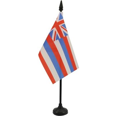 AZ FLAG Drapeau De Table Hawaii 15x10 cm Mini Drapeau Hawaiien De Bureau 100% Polyester Avec Hampe De 25cm Et Socle En Plastique Noir - Publicité AZ FLAG Drapeau De Table Hawaii 15x10 cm Mini Drapeau Hawaiien De Bureau 100% Polyester Avec Hampe De 25cm Et Socle En Plastique Noir - Publicité