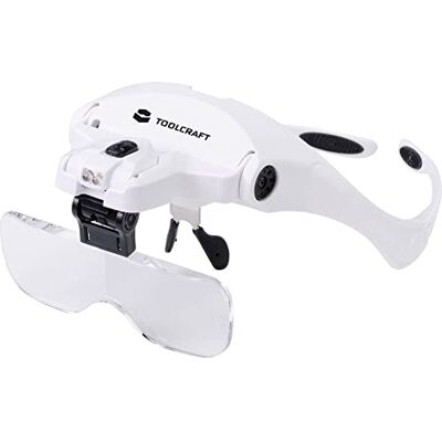 TOOLCRAFT 2469761 Lunettes-loupe avec éclairage LED Grossissement: 3.5 x, 2.5 x, 2.0 x, 1.5 x, 1.0 x Lentille: (L x l) - Publicité TOOLCRAFT 2469761 Lunettes-loupe avec éclairage LED Grossissement: 3.5 x, 2.5 x, 2.0 x, 1.5 x, 1.0 x Lentille: (L x l) - Publicité