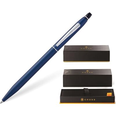 CROSS Click Bleu Nuit Stylos à bille (Noir, Bleu, Chrome, Clip-on retractable ballpoint pen, Moyen, Rond, Métal) - Publicité CROSS Click Bleu Nuit Stylos à bille (Noir, Bleu, Chrome, Clip-on retractable ballpoint pen, Moyen, Rond, Métal) - Publicité