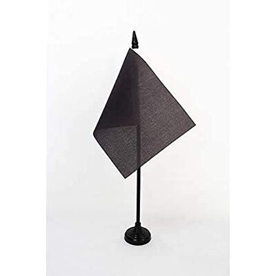 AZ FLAG Drapeau De Table Unicolore Noir 15x10 cm Mini Drapeau De Couleur Noire De Bureau 100% Polyester Avec Hampe De 25cm Et Socle En Plastique Noir - Publicité AZ FLAG Drapeau De Table Unicolore Noir 15x10 cm Mini Drapeau De Couleur Noire De Bureau 100% Polyester Avec Hampe De 25cm Et Socle En Plastique Noir - Publicité