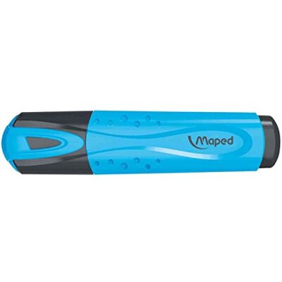 Maped Surligneur Fluo'Peps Classic, Coloris Bleu des Couleurs Éclatantes pour Surligner Vos écrits Pointe Biseautée pour Des Traits de 1 à 5 mm - Publicité Maped Surligneur Fluo'Peps Classic, Coloris Bleu des Couleurs Éclatantes pour Surligner Vos écrits Pointe Biseautée pour Des Traits de 1 à 5 mm - Publicité