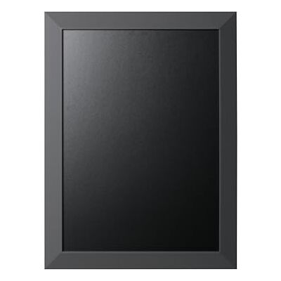 Bi-Office Kamashi Anthracite Tableau à craie Noir 90 x 60 cm Cadre en MDF Gris - Publicité Bi-Office Kamashi Anthracite Tableau à craie Noir 90 x 60 cm Cadre en MDF Gris - Publicité