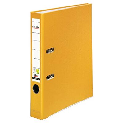 FALKEN Classeur Rigide Largeur du dos 50 mm schmal jaune - Publicité FALKEN Classeur Rigide Largeur du dos 50 mm schmal jaune - Publicité