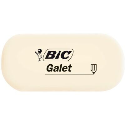 BIC Gomme Galaet 927866 Caoutchouc synthétique 28 x 13 x 58 mm - Publicité BIC Gomme Galaet 927866 Caoutchouc synthétique 28 x 13 x 58 mm - Publicité
