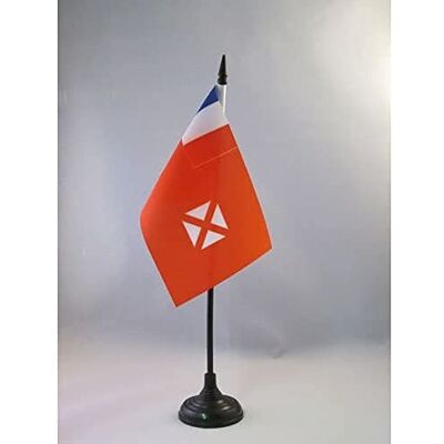 AZ FLAG Drapeau De Table Wallis et Futuna 15x10 cm Mini Drapeau Wallisien Futunien De Bureau 100% Polyester Avec Hampe De 25cm Et Socle En Plastique Noir - Publicité AZ FLAG Drapeau De Table Wallis et Futuna 15x10 cm Mini Drapeau Wallisien Futunien De Bureau 100% Polyester Avec Hampe De 25cm Et Socle En Plastique Noir - Publicité