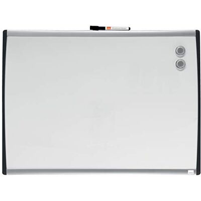 Nobo Mini Tableau Blanc Magnétique Mural avec Cadre Incurvé, Marqueur Aimants et Kit de Fixation Murale Inclus, Maison/Bureau, 280 x 335 mm, Blanc, 1903779 - Publicité Nobo Mini Tableau Blanc Magnétique Mural avec Cadre Incurvé, Marqueur Aimants et Kit de Fixation Murale Inclus, Maison/Bureau, 280 x 335 mm, Blanc, 1903779 - Publicité