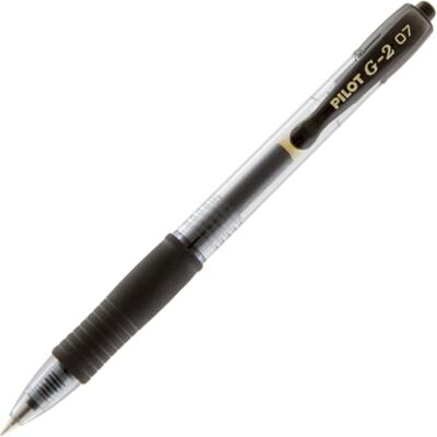 PILOT G-2 Gel Ink Pen Black Medium Point (Box of 12 units) - Publicité PILOT G-2 Gel Ink Pen Black Medium Point (Box of 12 units) - Publicité