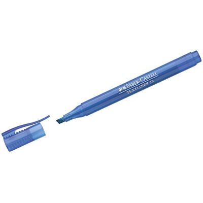 Faber-Castell Surligneur "TEXTLINER 38" bleu - Publicité Faber-Castell Surligneur "TEXTLINER 38" bleu - Publicité