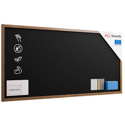 ALLboards - Tableau Noir - Noir - 200x100cm - Craie - Publicité ALLboards - Tableau Noir - Noir - 200x100cm - Craie - Publicité