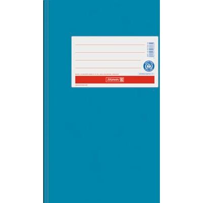 BRUNNEN Protège-cahier premium pour format A5, bleu moyen - Publicité BRUNNEN Protège-cahier premium pour format A5, bleu moyen - Publicité