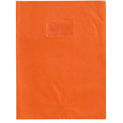 Calligraphe Protège-cahier Grain Cuir 20/100ème 21x29,7 orange - Publicité Calligraphe Protège-cahier Grain Cuir 20/100ème 21x29,7 orange - Publicité