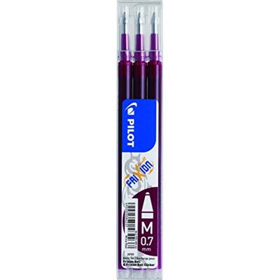 PILOT Pen 2261022F Lot de 3 recharges Frixion Ball Rouge foncé effaçable 0,7 mm - Publicité PILOT Pen 2261022F Lot de 3 recharges Frixion Ball Rouge foncé effaçable 0,7 mm - Publicité