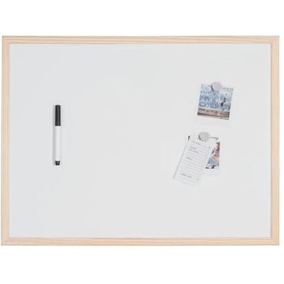 Bi-Office Budget Tableau Blanc Magnétique, 60 x 45 cm, avec 1 Marqueur et 2 Aimants, Tableau à Mémo avec Cadre en Bois et Surface en Acier Laqué - Publicité Bi-Office Budget Tableau Blanc Magnétique, 60 x 45 cm, avec 1 Marqueur et 2 Aimants, Tableau à Mémo avec Cadre en Bois et Surface en Acier Laqué - Publicité