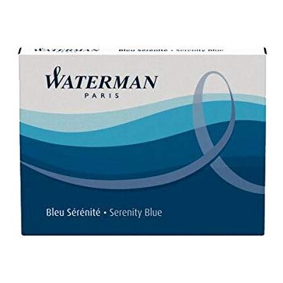 Waterman Cartouches d'encre standard noires, vous recevrez 1 paquet, contenu de la livraison : 6 cartouches - Publicité Waterman Cartouches d'encre standard noires, vous recevrez 1 paquet, contenu de la livraison : 6 cartouches - Publicité