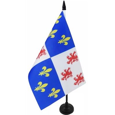 AZ FLAG Drapeau De Table Picardie 21x14 cm Petit Drapeau Picard De Bureau 100% Polyester Avec Hampe De 25cm Et Socle En Plastique Noir - Publicité AZ FLAG Drapeau De Table Picardie 21x14 cm Petit Drapeau Picard De Bureau 100% Polyester Avec Hampe De 25cm Et Socle En Plastique Noir - Publicité