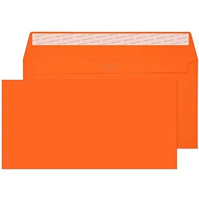 Blake Creative Colour DL+ 114 x 229 mm 120 g/m² Enveloppes Bande Adhésive (205) Orange Citrouille Boîte de 500 - Publicité Blake Creative Colour DL+ 114 x 229 mm 120 g/m² Enveloppes Bande Adhésive (205) Orange Citrouille Boîte de 500 - Publicité