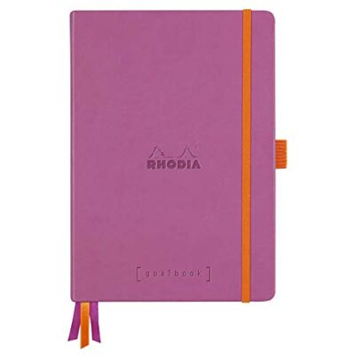 Rhodia 118580C Carnet Rigide Goalbook Lilas A5 14,8x21cm Dot 240 pages - Publicité Rhodia 118580C Carnet Rigide Goalbook Lilas A5 14,8x21cm Dot 240 pages - Publicité