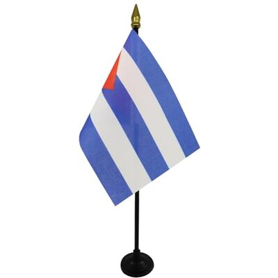 AZ FLAG Mini Drapeau Cuba De Table 15x10 cm Drapeau Cubain De Bureau 100% Polyester Avec Hampe Pointe Dorée 25cm - Publicité AZ FLAG Mini Drapeau Cuba De Table 15x10 cm Drapeau Cubain De Bureau 100% Polyester Avec Hampe Pointe Dorée 25cm - Publicité